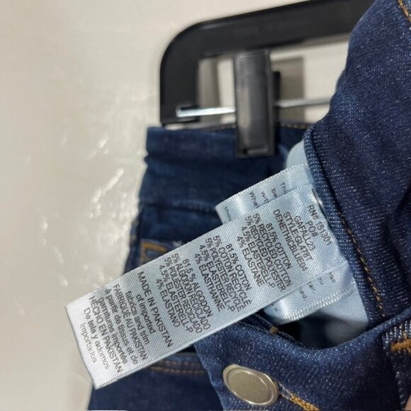 Good American Always Fits Jeans Womens 6-12 Good Legs Skinny Stretch Denim Dark - Picture 4 of 5